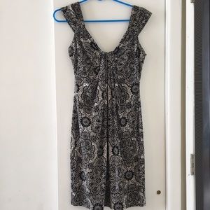 Black floral dress barn work dress